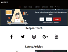 Tablet Screenshot of myupbeat.com